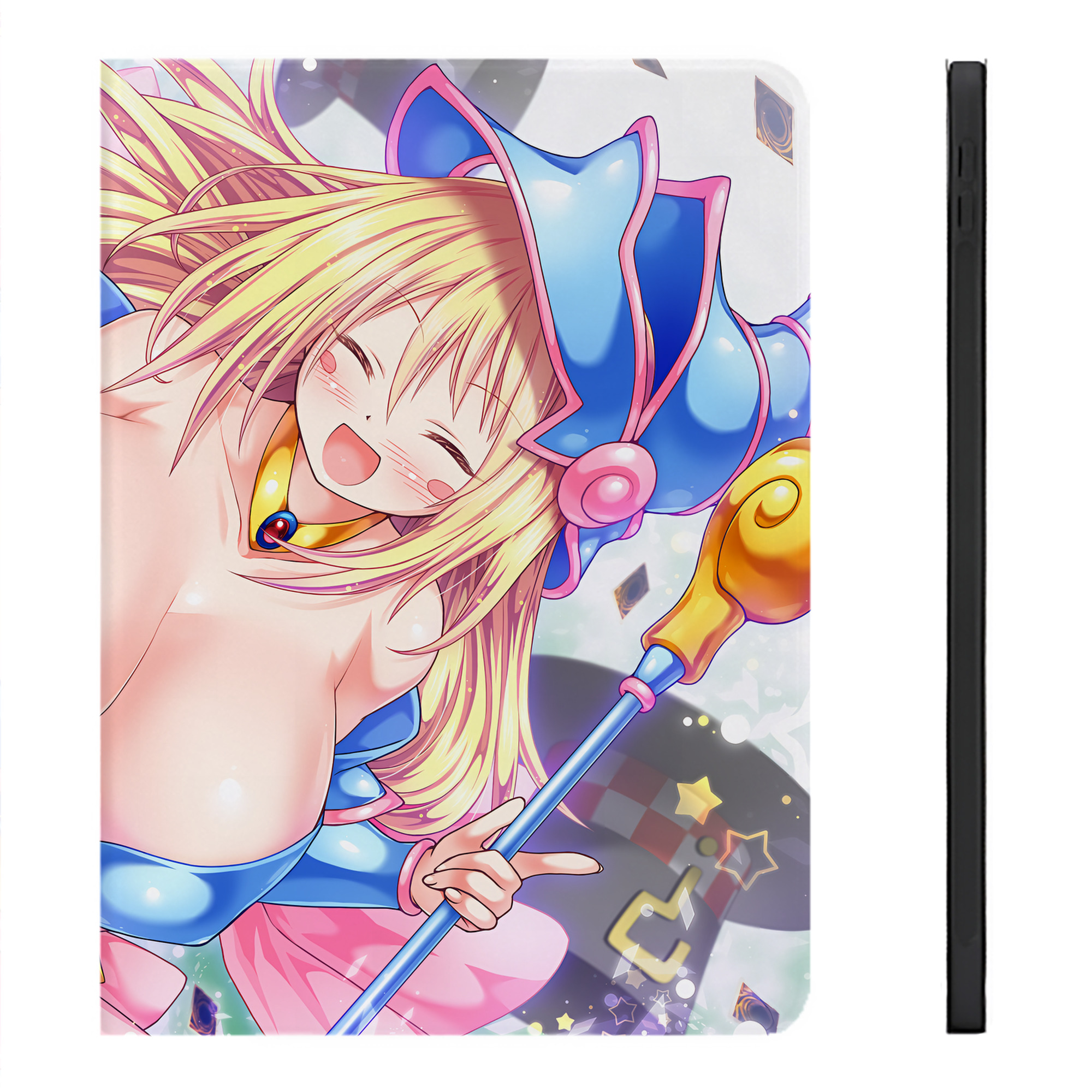 （画像用） 遊☆戯☆王 Yu-Gi-Oh! IPadケース ペンホルダー付き ブックスタイルデザイン